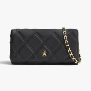 TH FEMININE WALLET ON CHAIN Kadın Siyah Cüzdan - AW0AW18795