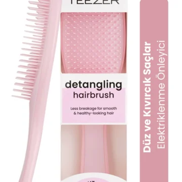 The Ultimate Detangler Millenial Pink Kırılma Önleyici Saç Fırçası-Tarak (Düz ve Kıvırcık Saçlar)