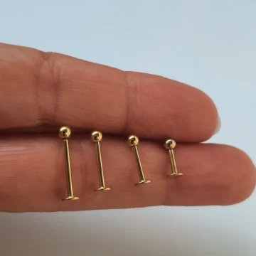 Top Çubuk Çelik Piercing Helix Lobe Tragus Rook Kıkırdak