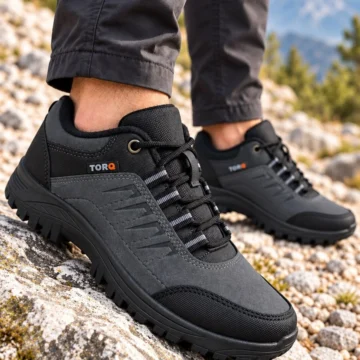 Torq Suya Dayanıklı Kışlık Trekking Outdoor Erkek Ayakkabı Siyah
