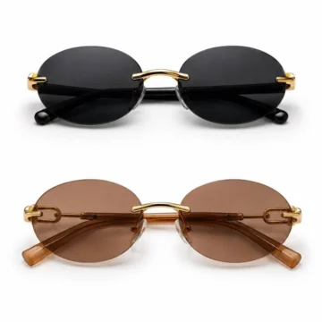 TREND MODEL KADIN SİYAH VE KAHVE 2'Lİ SET UV 400 KORUMALI