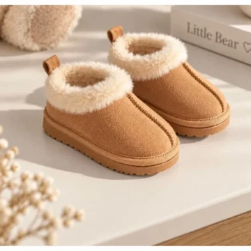 Unisex Çocuk Bilek Boy İçi ve Boynu Kürklü Bot 1 BEDEN BÜYÜK ALINIZ