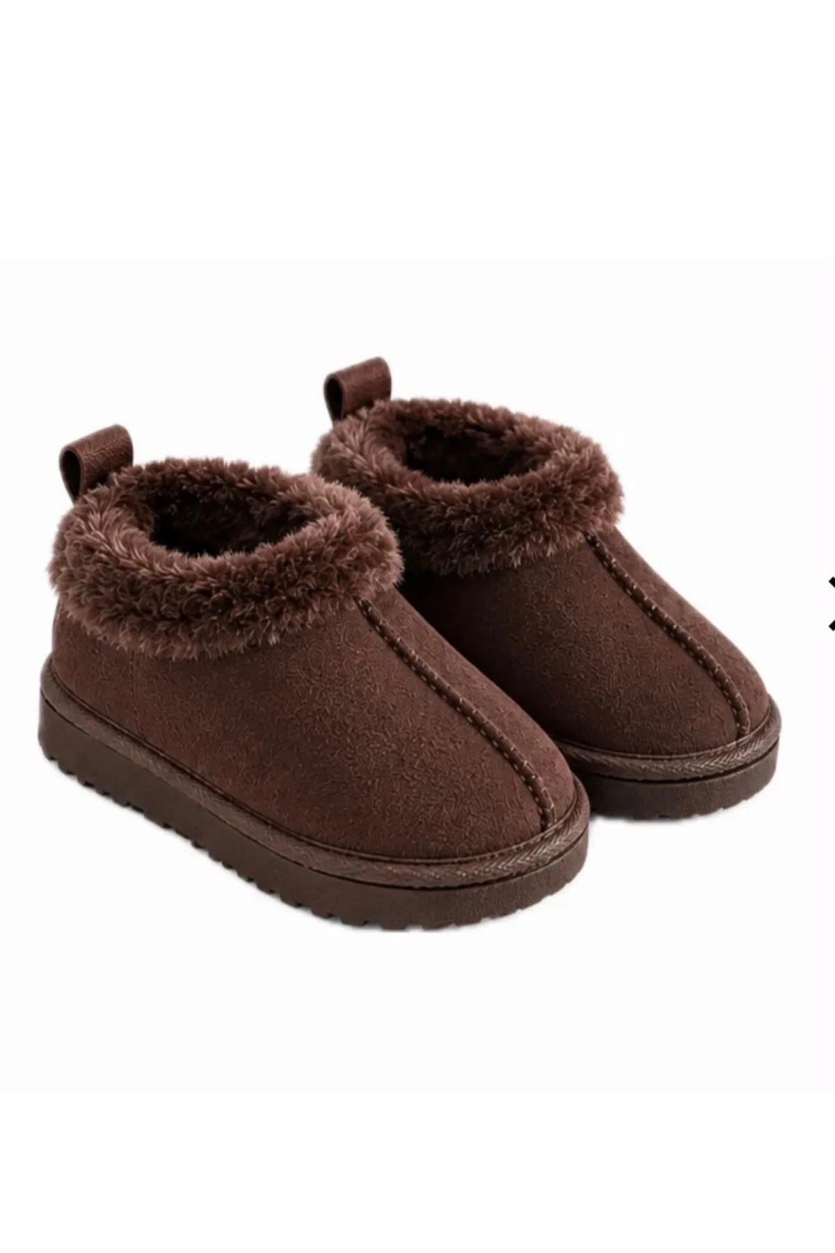 Unisex Çocuk Bilek Boy İçi ve Boynu Kürklü Bot 1 BEDEN BÜYÜK ALINIZ - Görsel 3