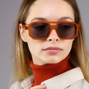 Unisex Güneş Gözlüğü-kiremit