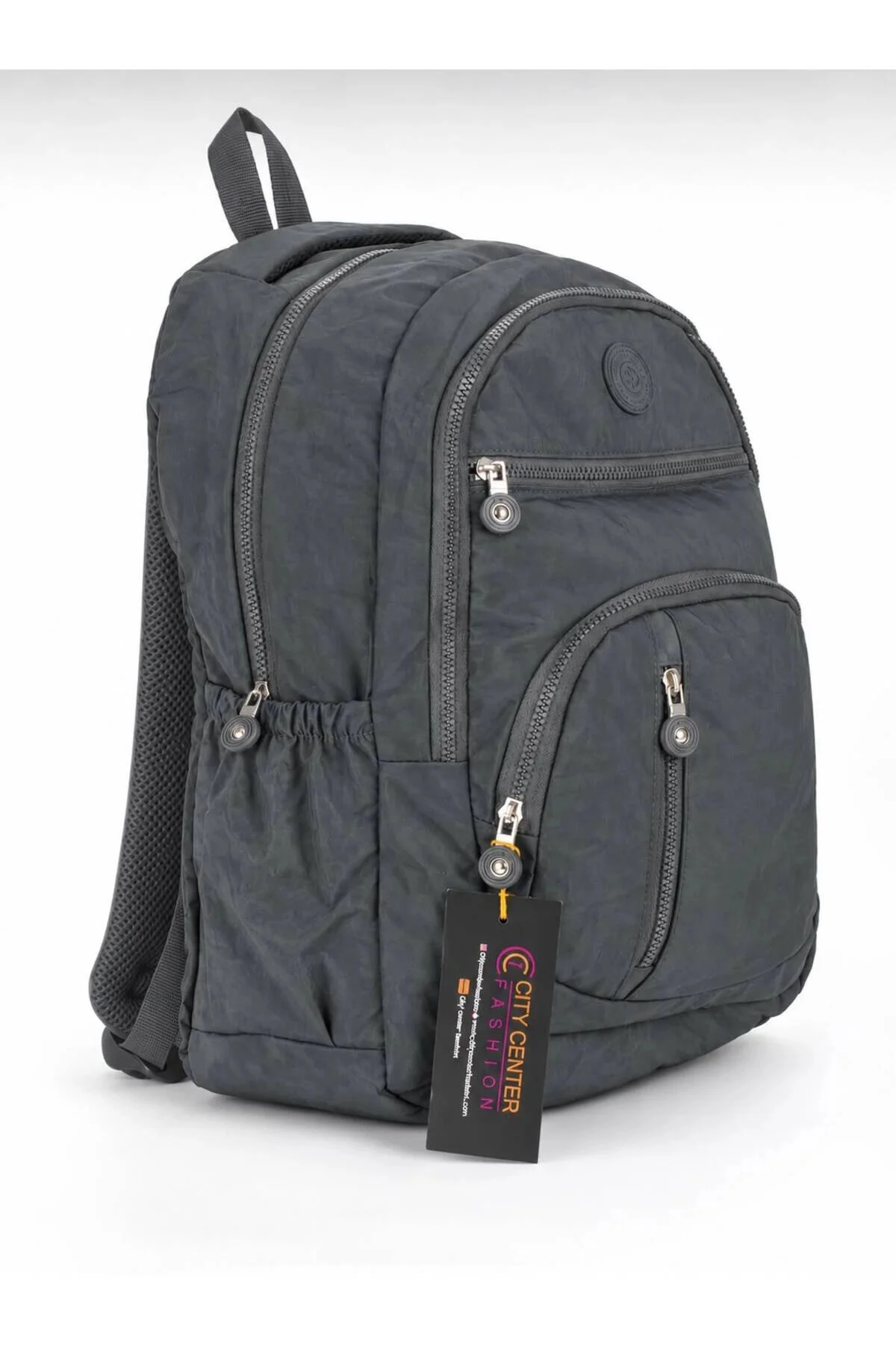Unisex Krinkıl Su Geçirmez Kumaş Büyük Boy Çok Gözlü Okul Ve Seyahat Sırt Çantası Cty-lbn-101 - Görsel 3