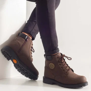 Unisex non-slip Garantili Kürklü Kauçuk Taban Kışlık Fermuarlı Bot iarnă SİYAH