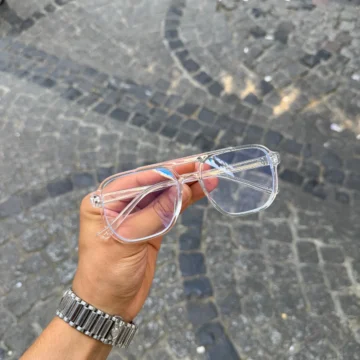 Unisex Pilot Vintage Model Mavi Işık Koruyucu Gözlük UV400
