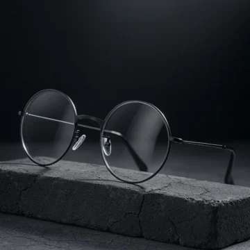 Unisex Siyah Çerçeveli Yuvarlak Harry Potter Mavi Işık Korumalı Bilgisayar ve Ekran Gözlüğü