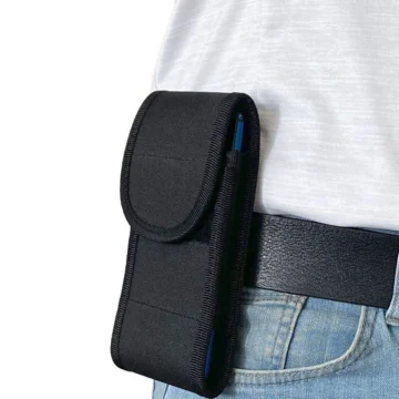 Unisex Siyah Iki Bölmeli Çapraz Askılı Omuz Ve Bel Çantası