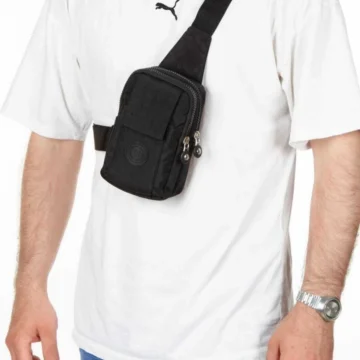 Unısex Telefon Bölmeli Bel Çapraz Omuz Çanta Göğüs Günlük Bodybag