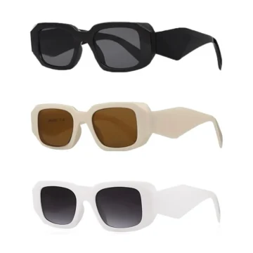 Uv400 Koruyucu Unisex Güneş Gözlüğü 3 Lü Set 1038