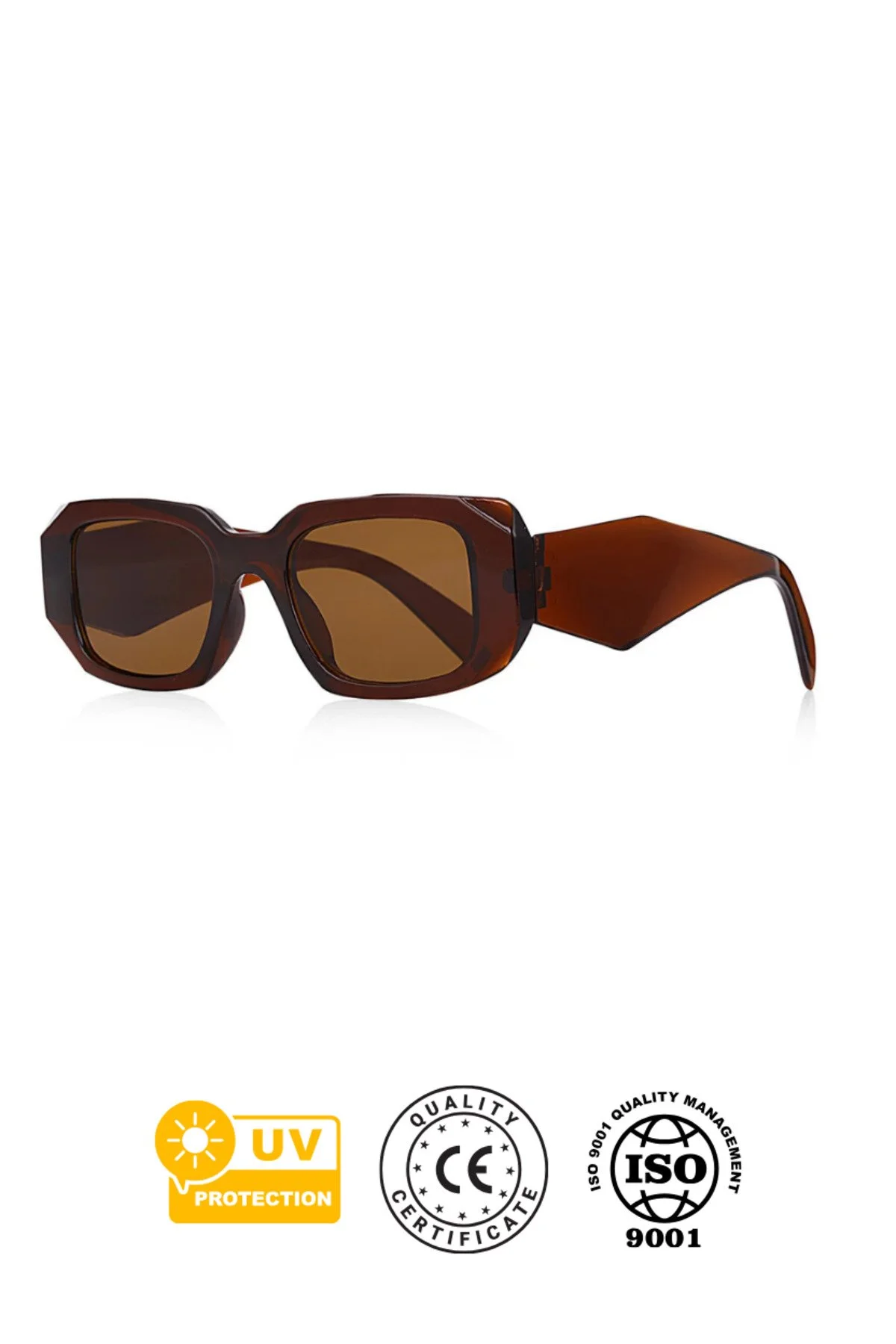 Uv400 Koruyucu Unisex Güneş Gözlüğü 3 Lü Set 1038 - Görsel 7