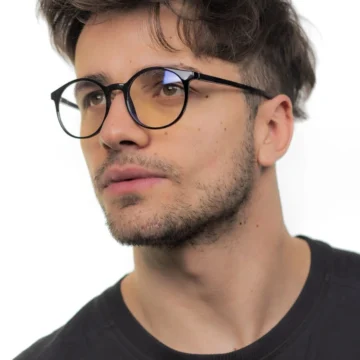 Vanir Unisex Siyah Mavi Işık Korumalı Gözlük ( Bilgisayar Ekran Gözlüğü )