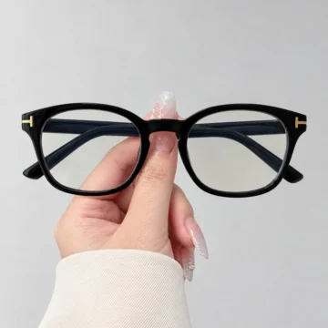 Vant Kare Kemik Şeffaf Kadın Erkek Unisex Blue Block Mavi Işık Korumalı Ekran Gözlüğü Gözlük
