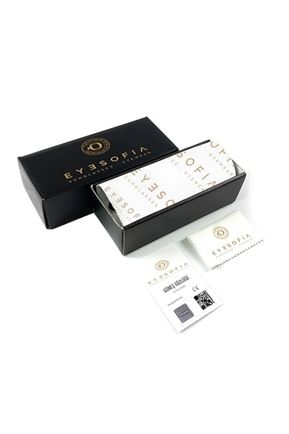 Vega Unisex Kare Siyah Gold Aksesuarlı Ultra Hafif Uv400 Filtreli Siyah Güneş Gözlüğü - Görsel 9