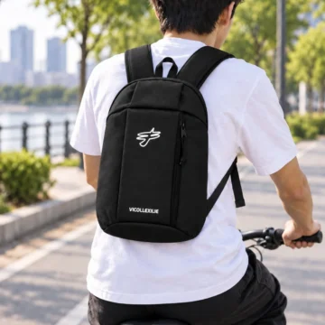Vıcollexılıe Bisiklet Unisex Siyah Günlük Sırt Çantası 40x20x10 cm – Hafif ve Kullanışlı Tasarım