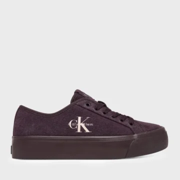 Vulc Flatform Laceup Suede Kadın Mor Sneaker