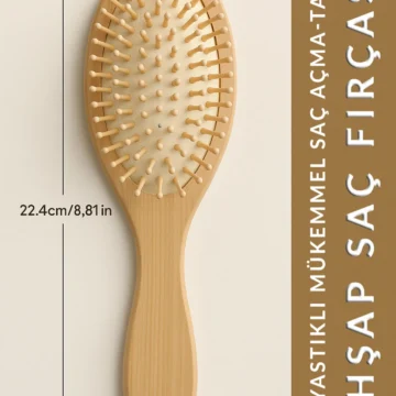 Yeni Ahşap Saç Fırçası Tarak Hava Yastıklı Saç Açma Tarama