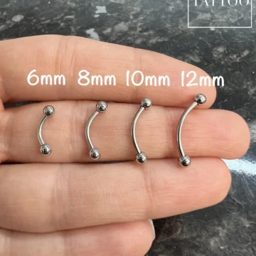 Yüksek Kalite Kaş Piercingi Kulak Snug Helix Kıkırdak Daith Conch Rook Tragus Piercing