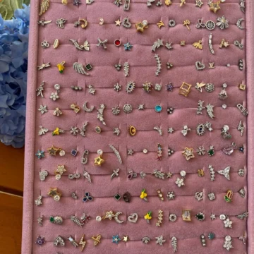 Zirkon Taşlı Çelik Pirsing Adet Fiyatıdır