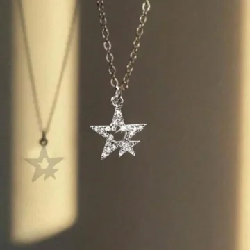 Zirkon Taşlı Star y2k Yıldız Kolye